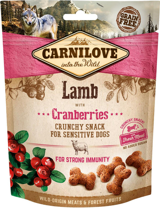 Carnilove, Crunchy Snack Lam og Tranebær